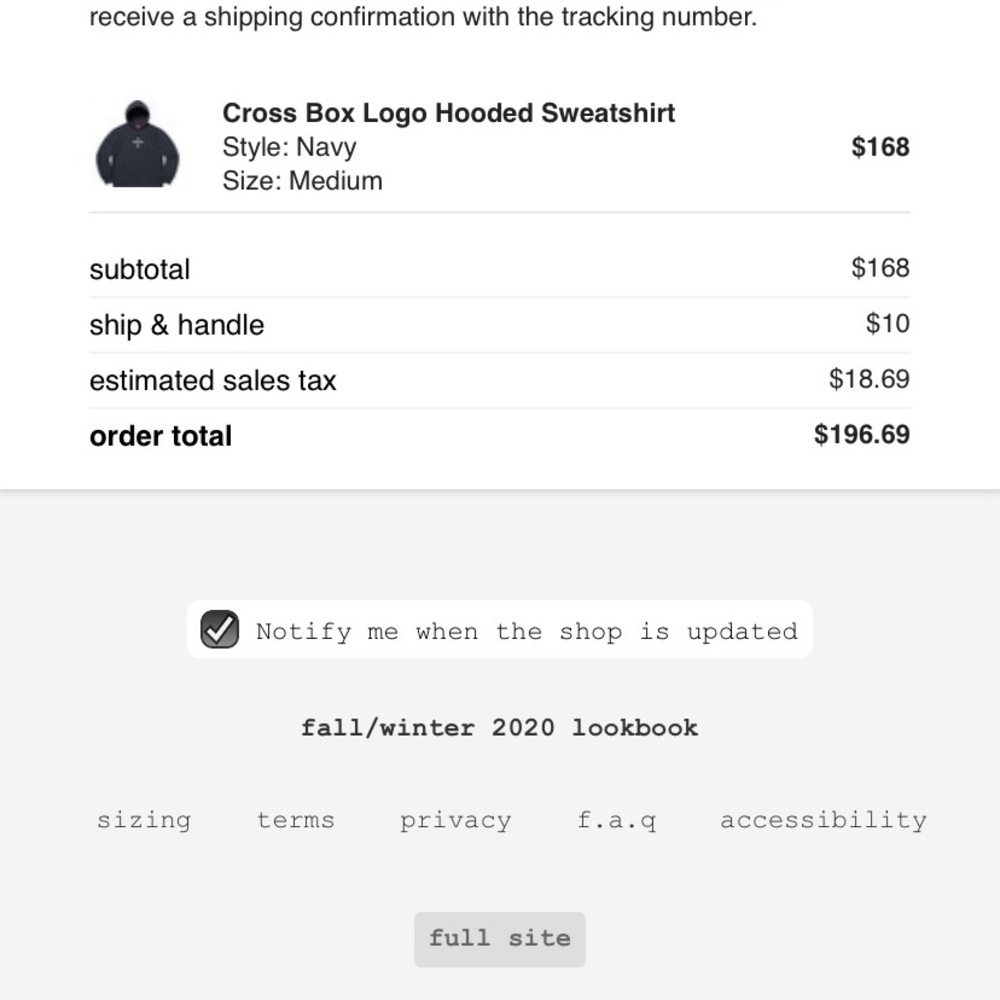 Supreme box logo cross